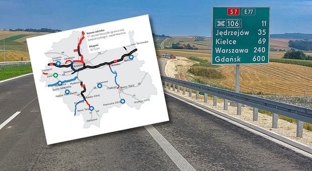 Do Krakowa będzie szybciej. Pojedziemy nowym odcinkiem ważnej ekspresówki