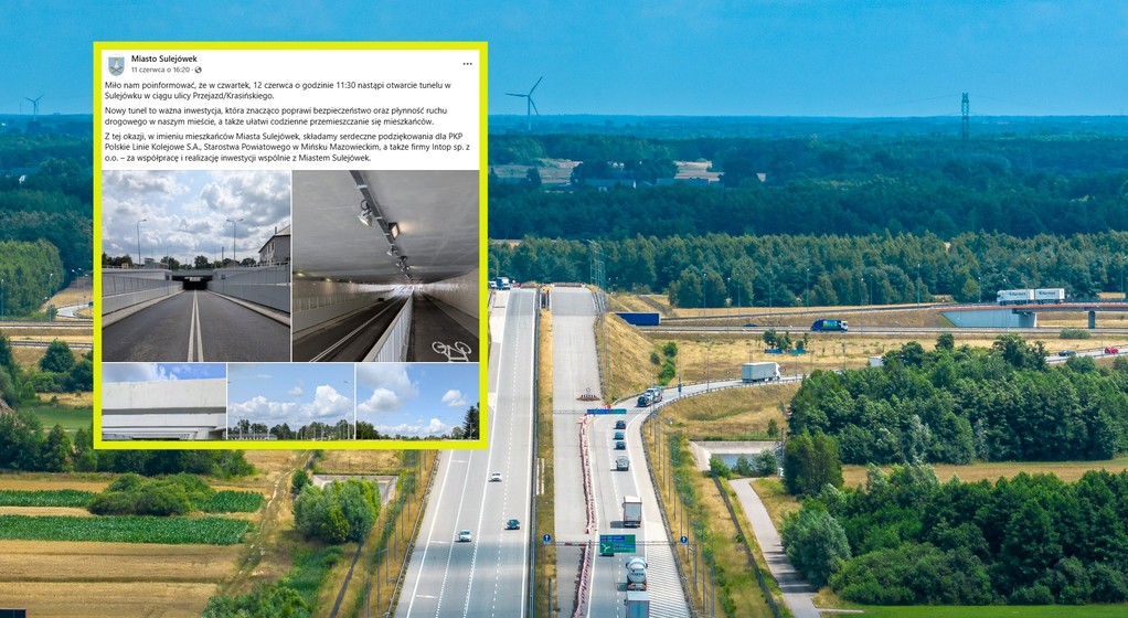Nowy tunel w Sulejówku otwarty