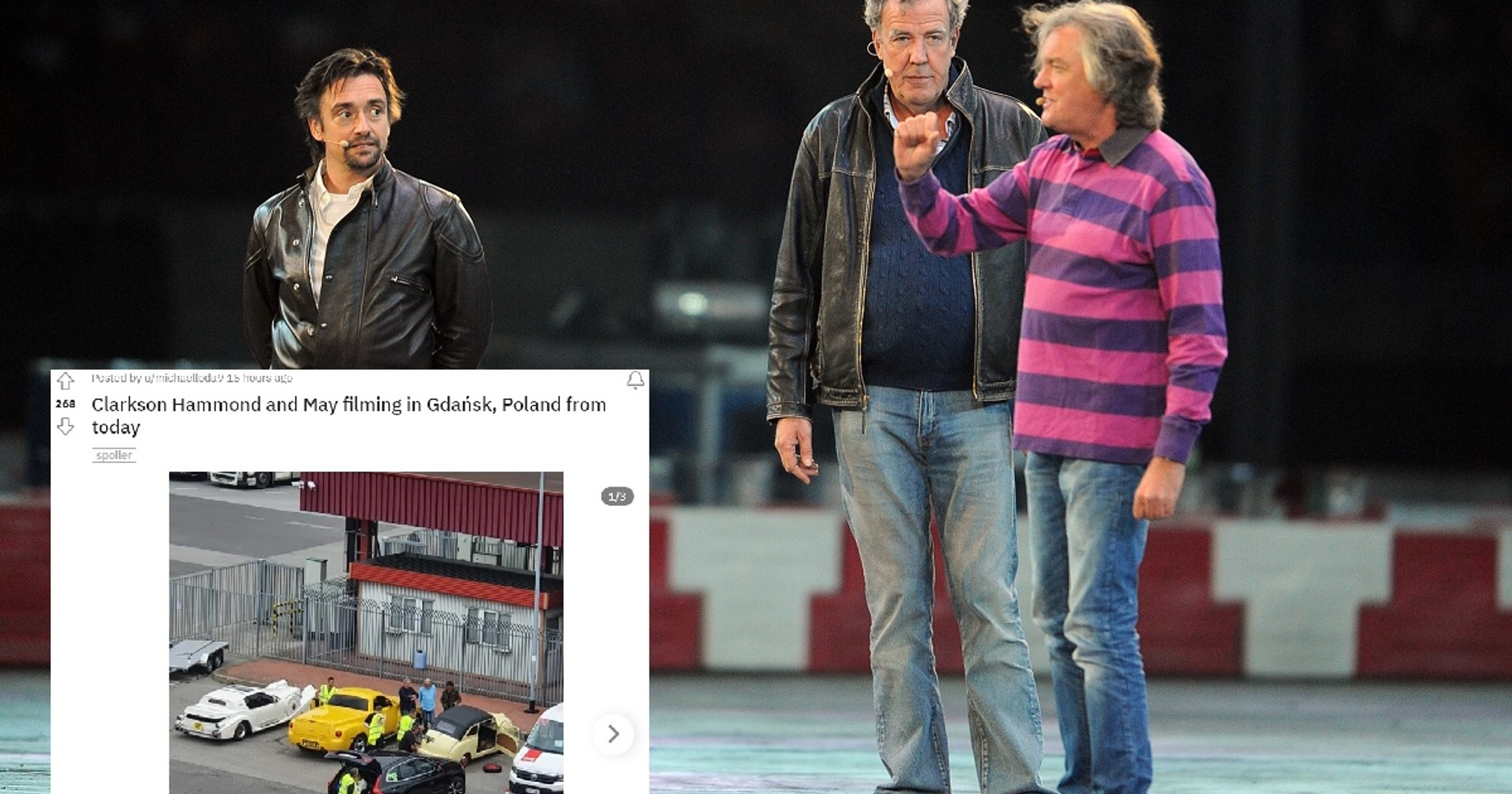 Clarkson, Hammond i May widziani w Gdańsku. Kręcili odcinek show