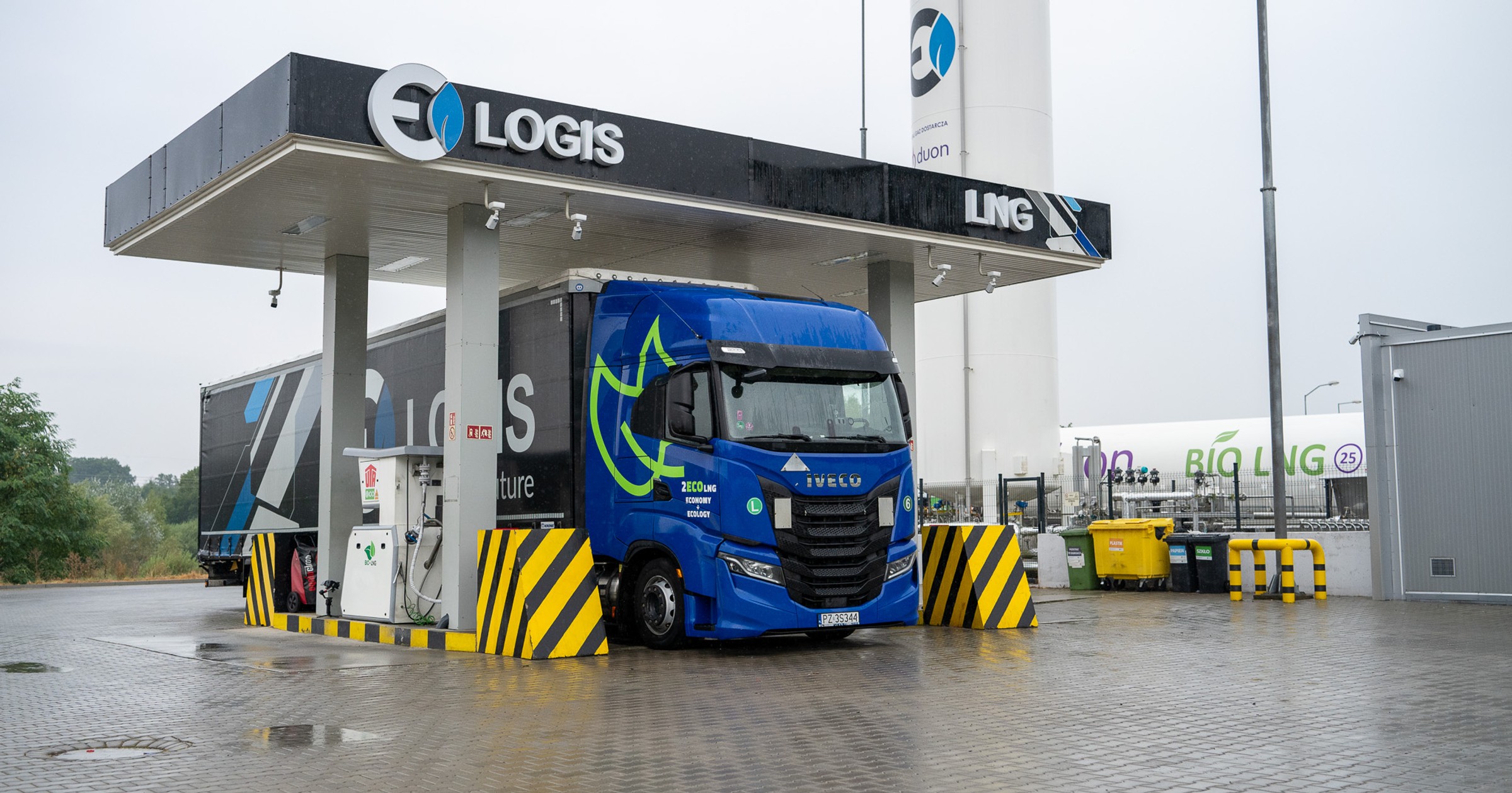 Po raz pierwszy w Polsce do zbiorników ciężarówki zatankowano bioLNG. Iveco S-Way Natural Gas
