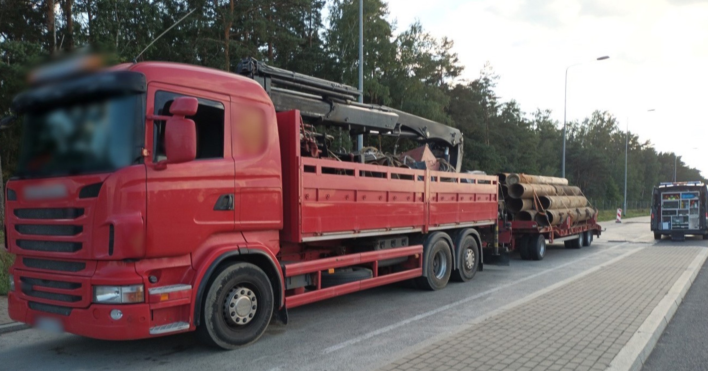 Przeładowana ciężarówka