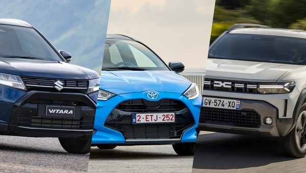 Suzuki Vitara, Toyota Yaris i Dacia Duster (od lewej)