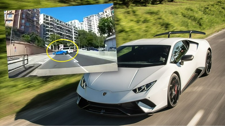 Lamborghini Huracan Performante rozbite w Hongkongu