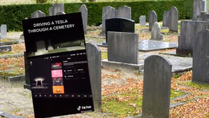 Jeżdżą po cmentarzach i pokazują nagrania. "Tesla widzi zmarłych". Prawda jest inna [WIDEO]