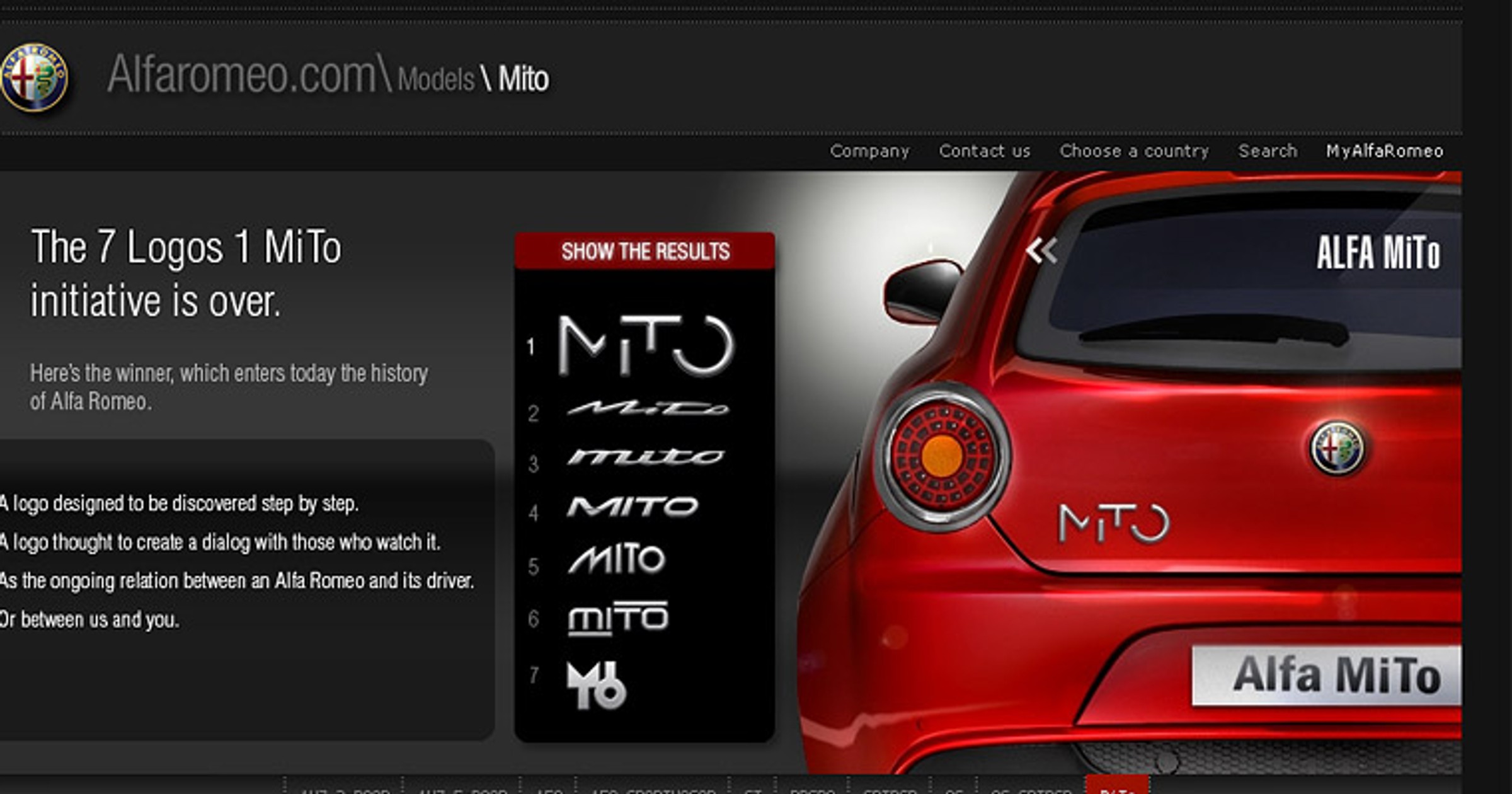 Alfa Romeo MiTo: logo wybrane w konkursie