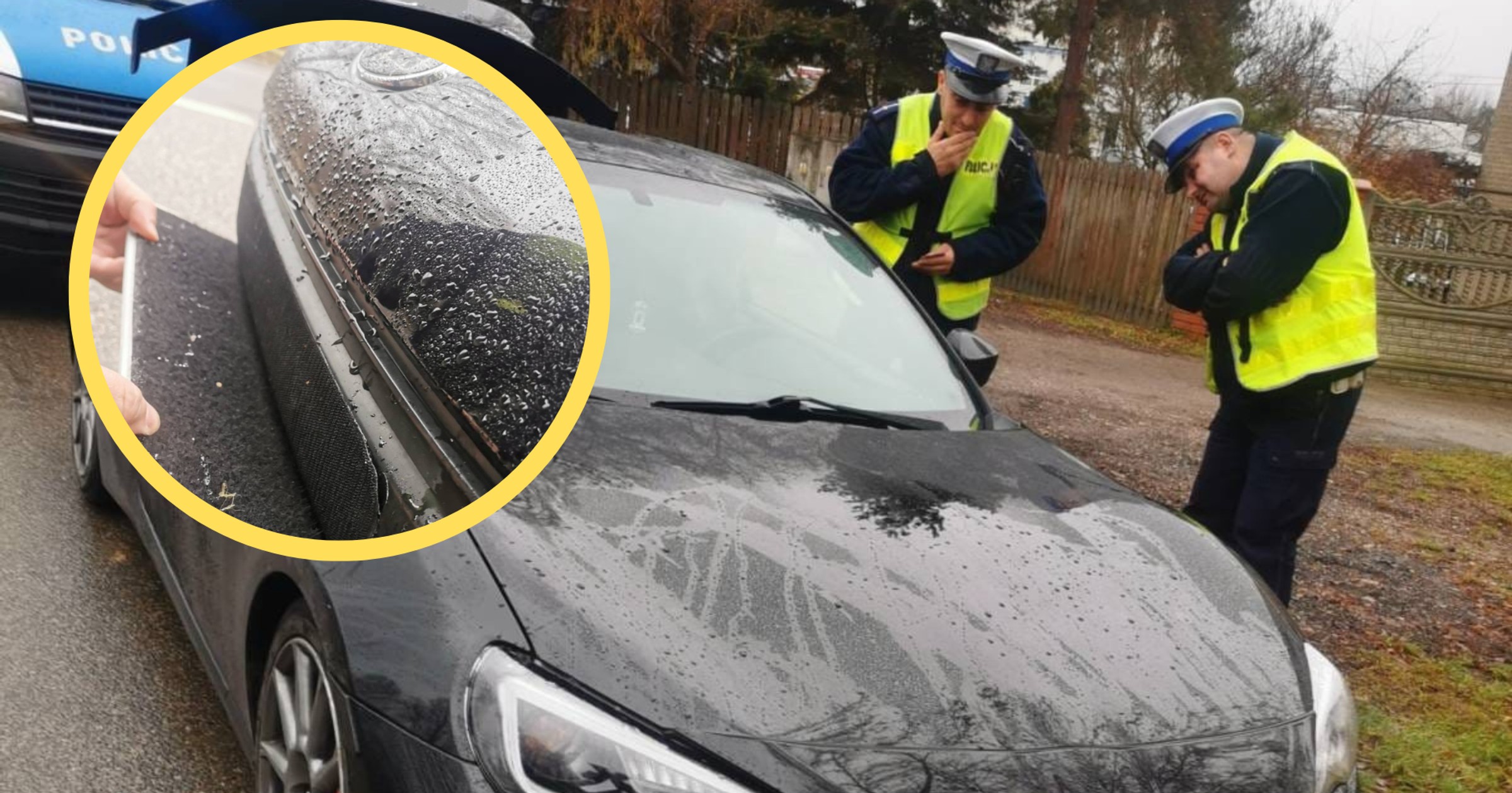 Tablica rejestracyjna w pojeździe prowadzonym przez 19-latka przymocowana była na rzepach
