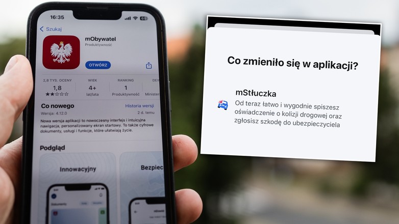 Nowa funkcja mStłuczka w aplikacji mObywatel