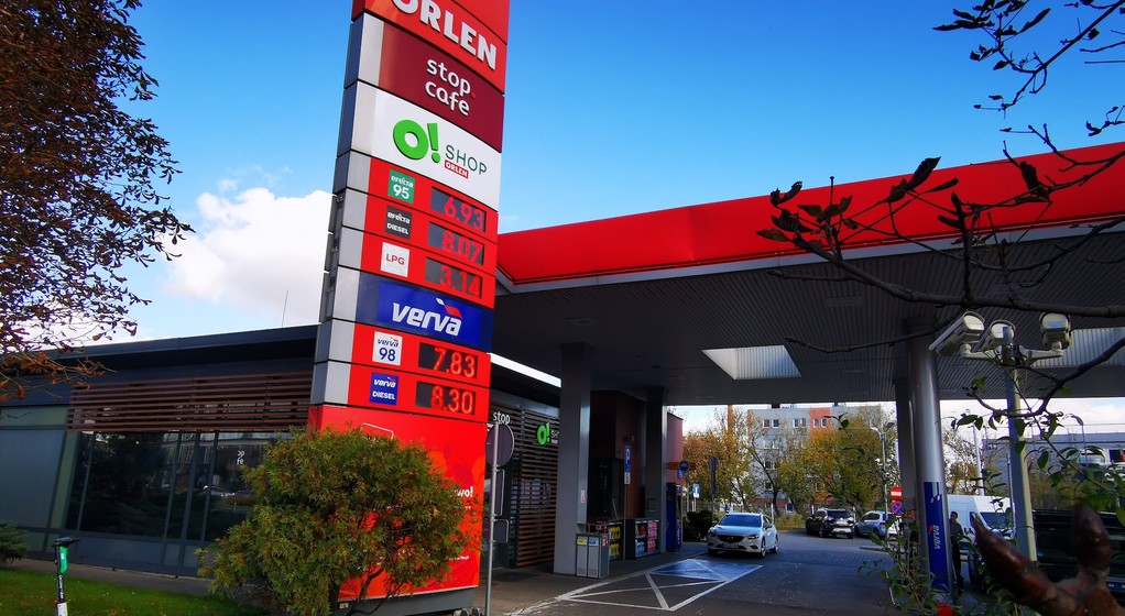 Ceny na stacji Orlen w Warszawie, 11.10.2022
