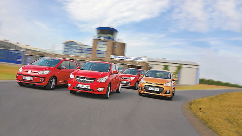 Hyundai i10, Opel Karl, Renault Twingo, VW up!