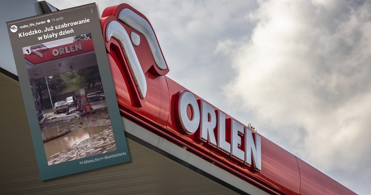 Orlen złodzieje na stacji paliw