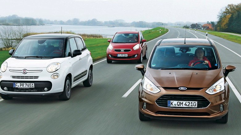 Fiat 500L kontra Kia Venga i Ford B-Max: Nieduże, lecz praktyczne