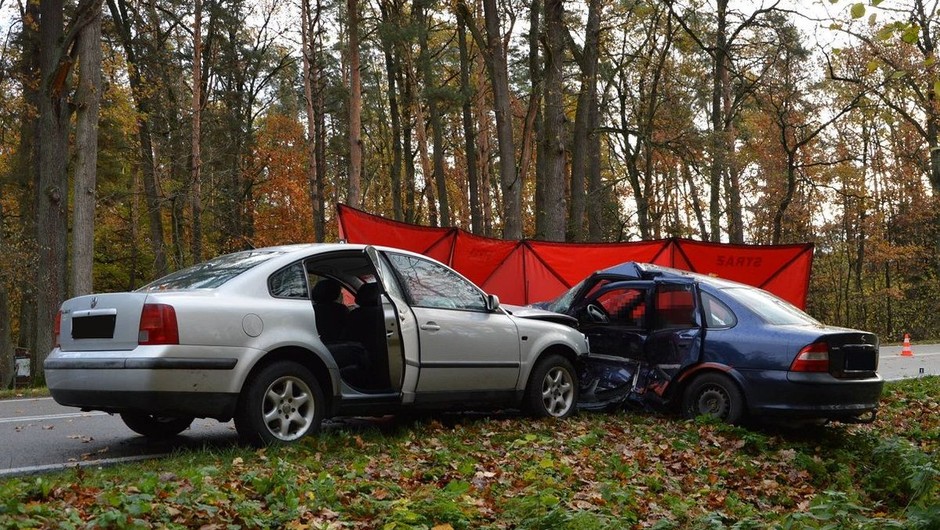 37-latek zginął w zderzeniu na drodze W-813 w Zahajkach