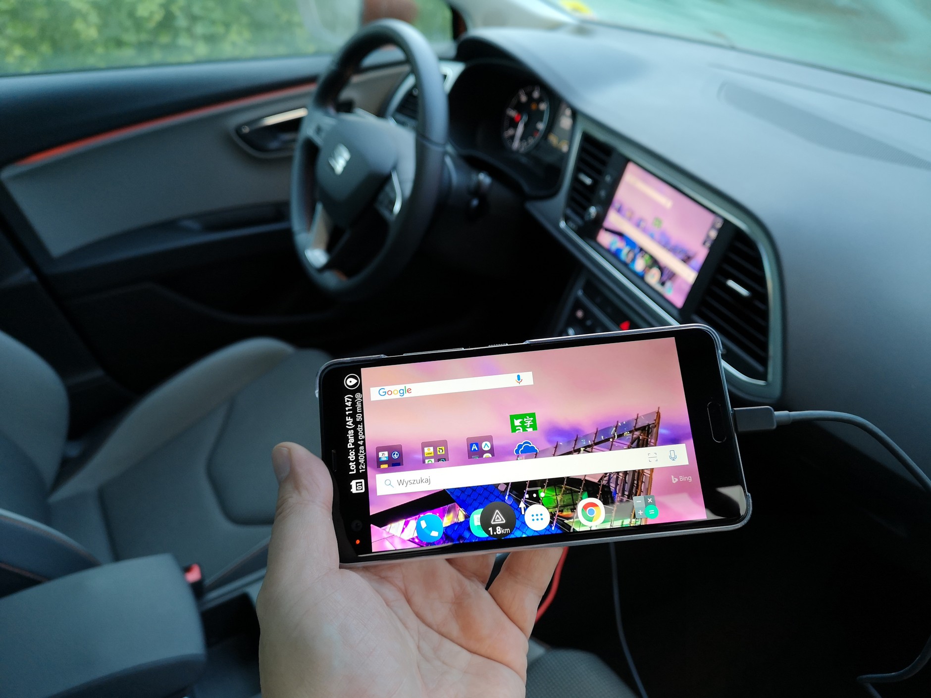 Seat Leon X-Perience 2.0 TDI - tryb MirrorLink