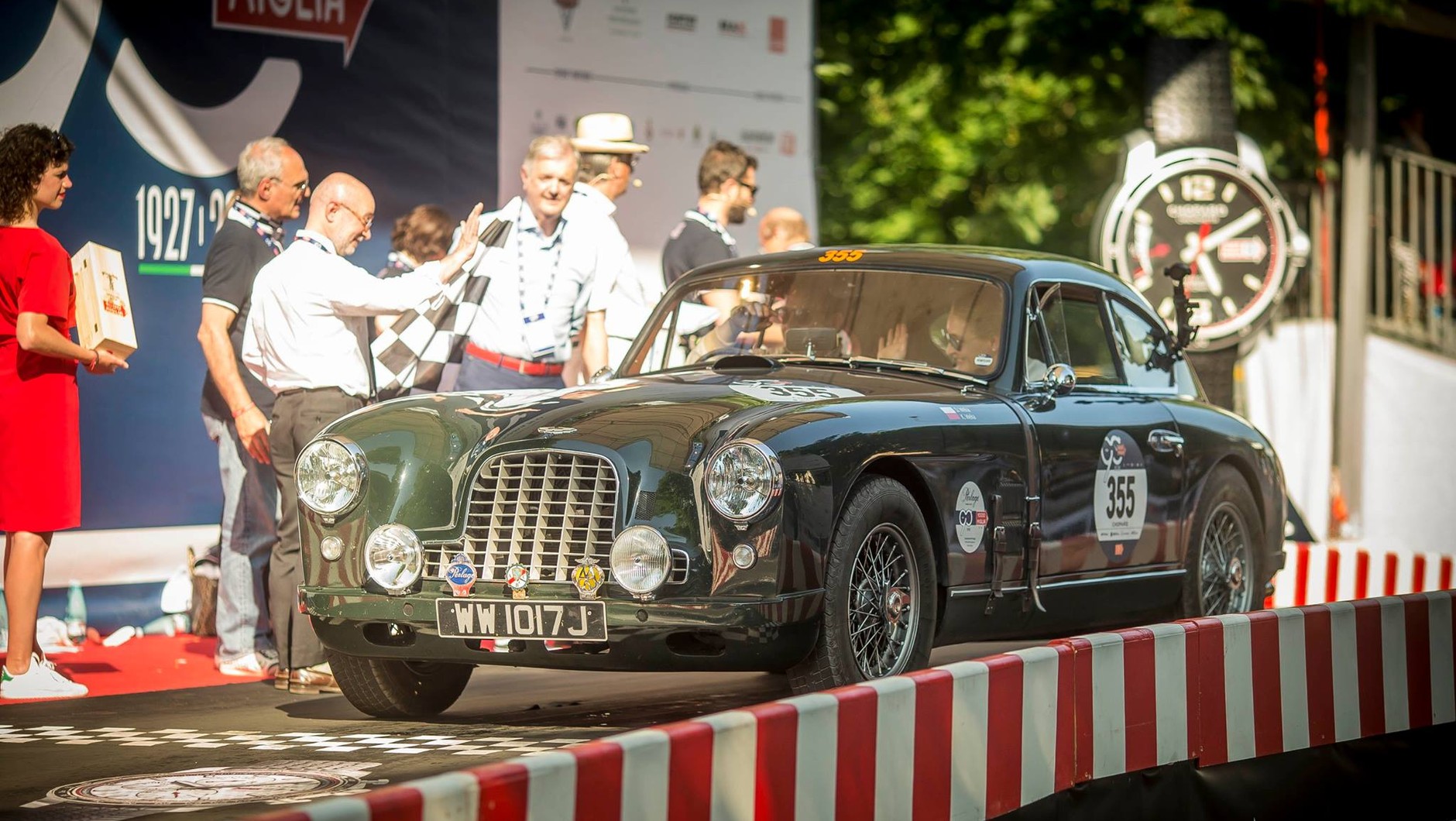 Mille Miglia 2017 - Perlage Team na mecie w Brescii
