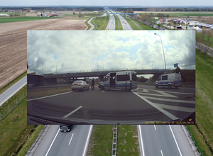 Kierowcy nie spodziewali się czegoś takiego na A4. Policja znów się popisała [WIDEO]
