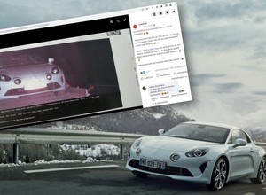 Alpine A110 jest szybkie nawet na lawecie. Właściciel dostał zdjęcie z fotoradaru