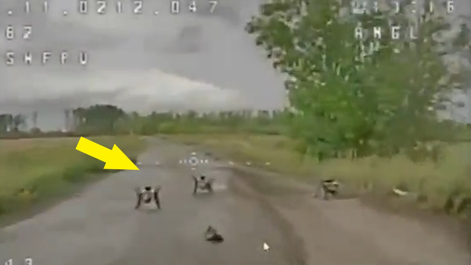 Rosyjskie drony sterowane po światłowodzie czekające w zasadzce