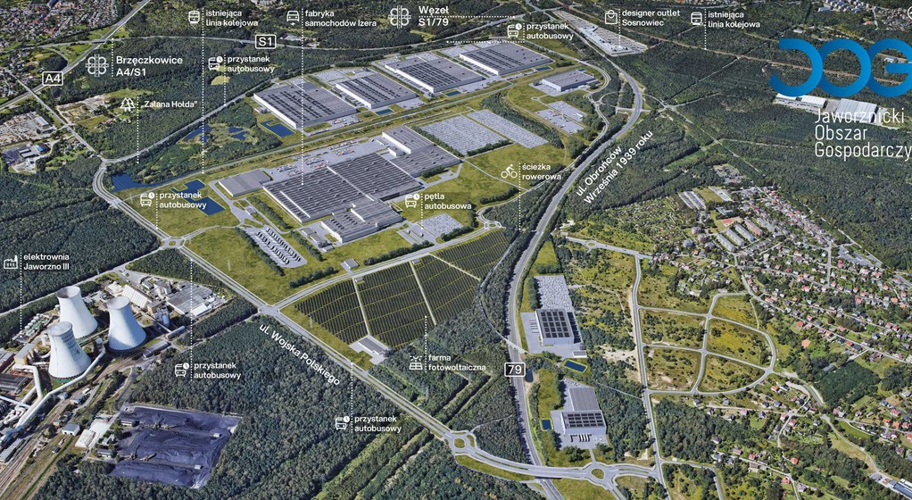 Plan zagospodarowania terenu fabryki Izery w Jaworznie