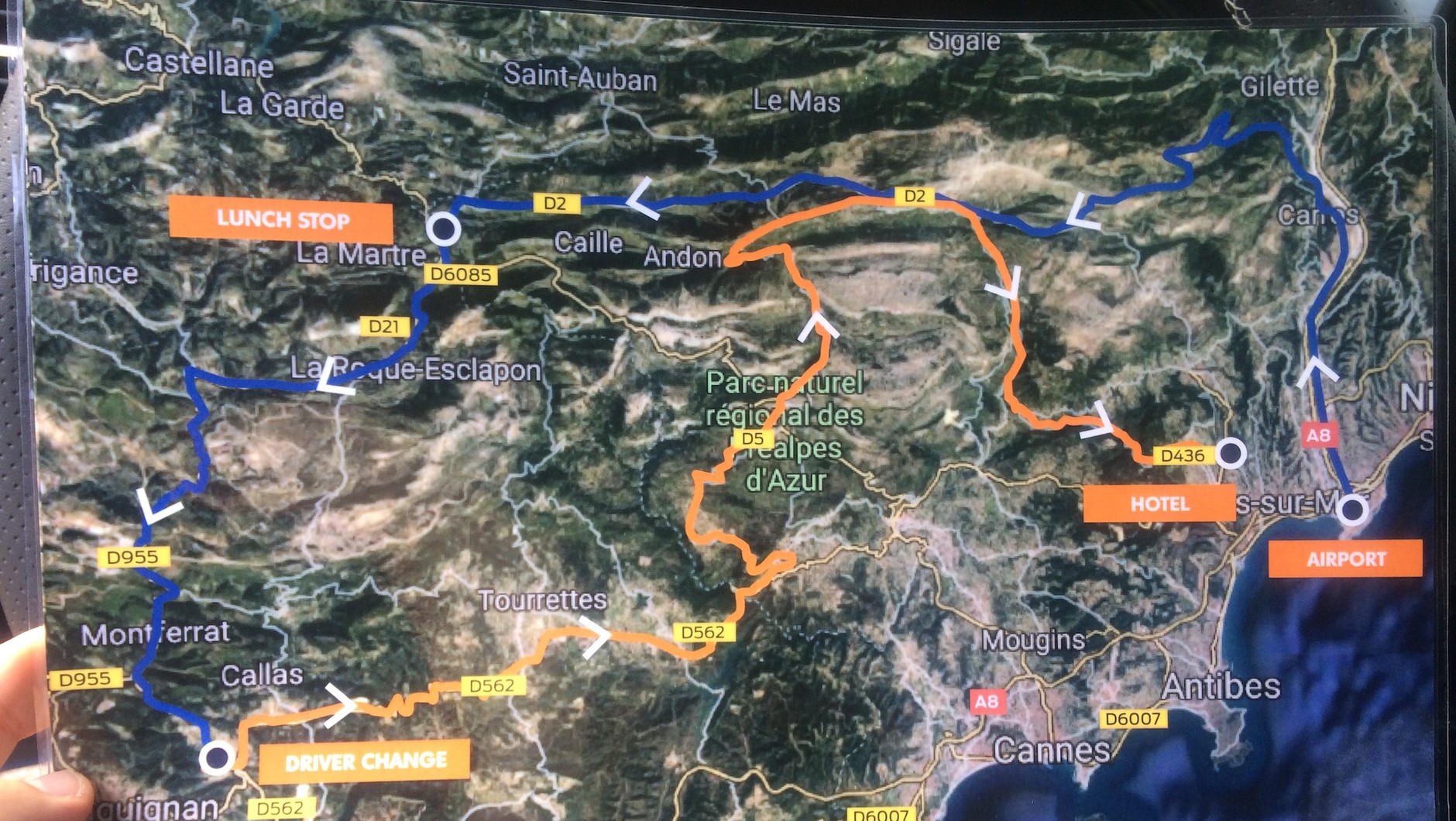 Ford Focus ST – mapa jazd testowych we Francji