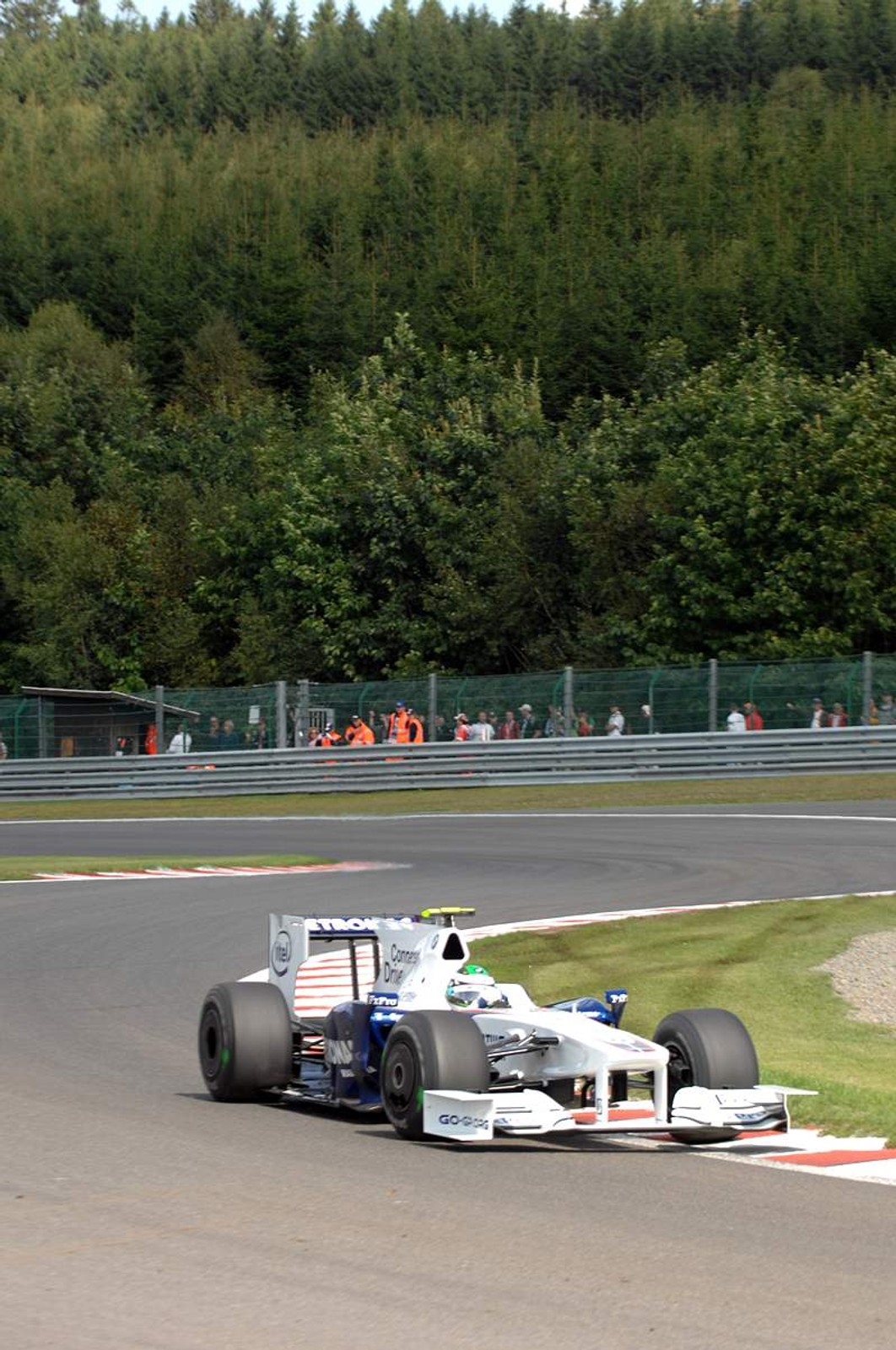 Grand Prix Belgii 2009: dwie gwiazdy wyścigu - Raikkonen i Fisichella (fotogaleria)