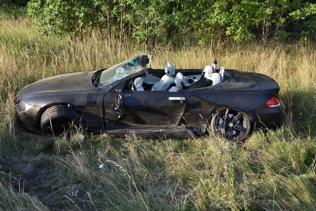 Na obwodnicy Lubartowa zderzyły się dwa BMW