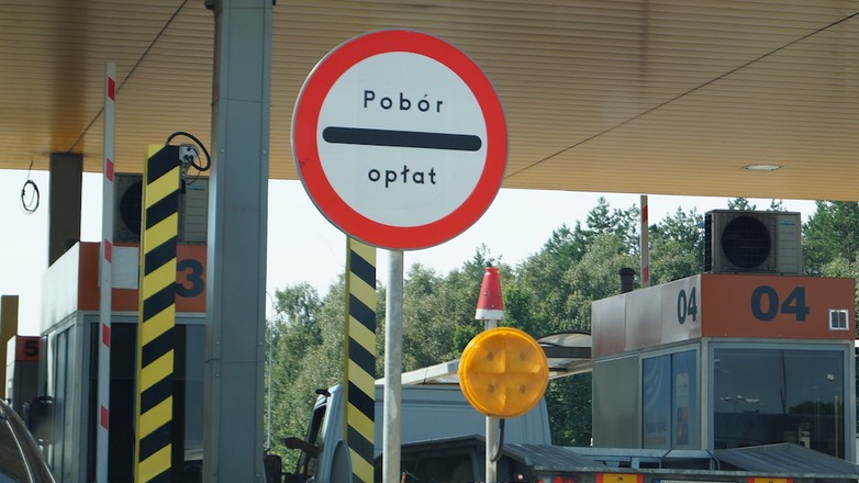 Pobór opłat na autostradzie