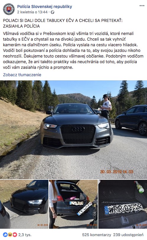 Polacy zatrzymani przez słowacką policję