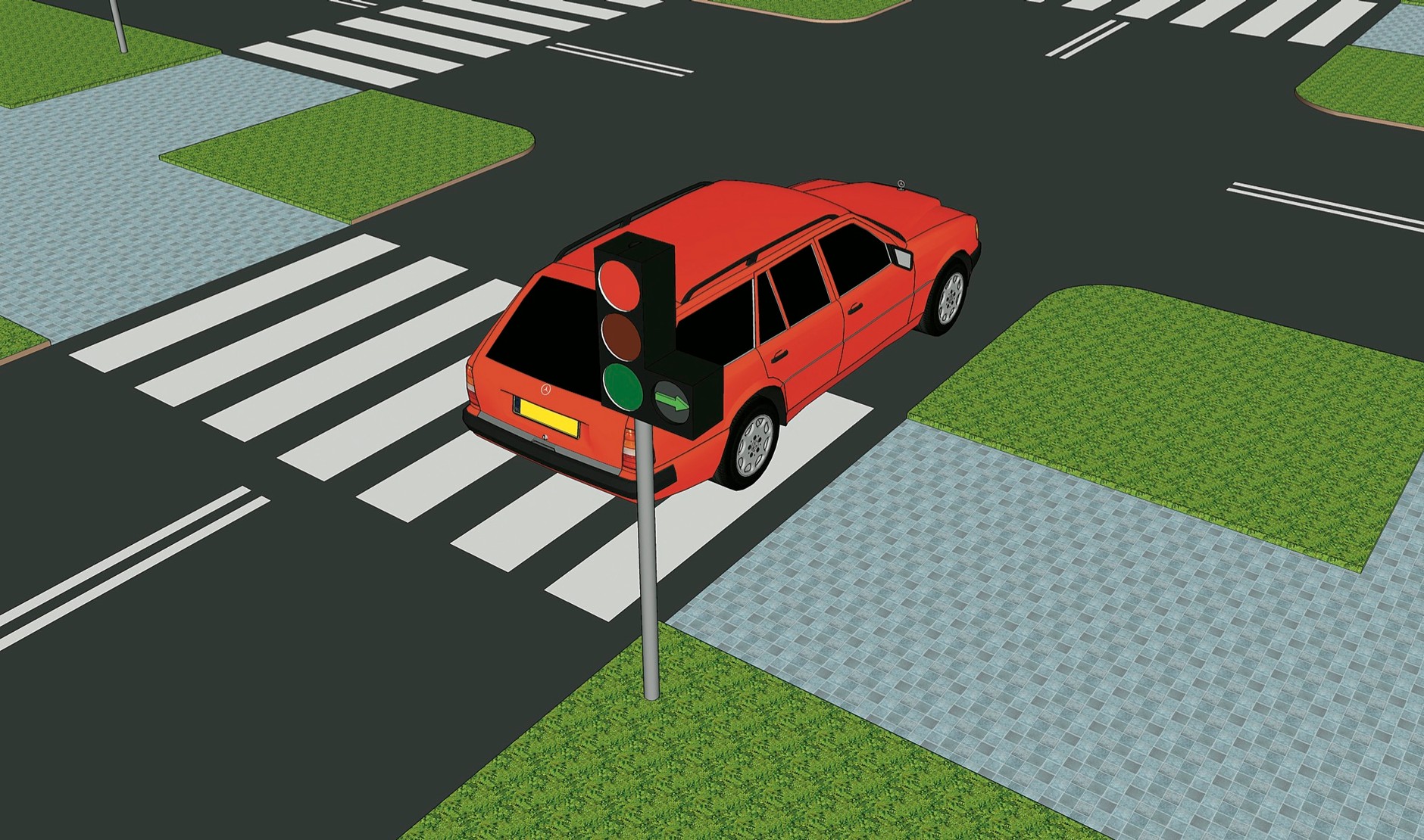 Zielona strzałka – czyli droga wolna?