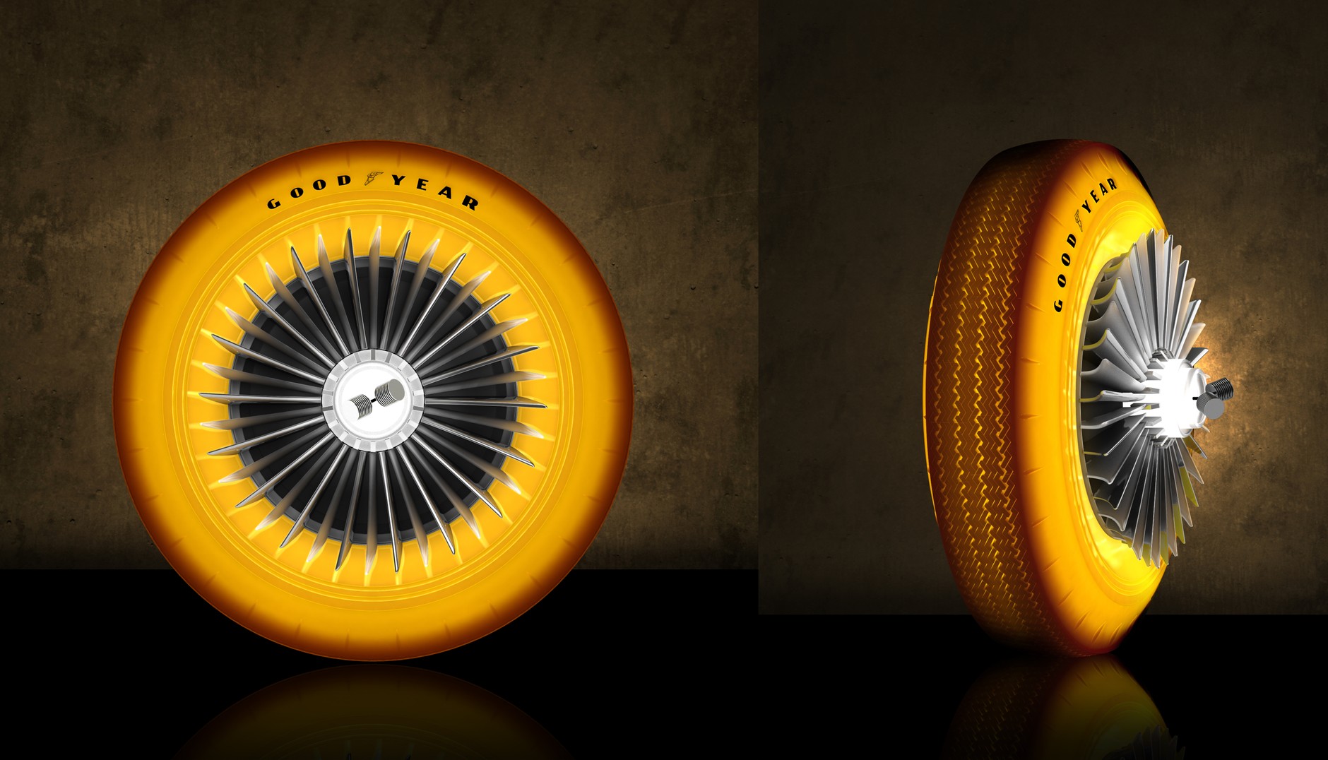 Świecąca opona Goodyear