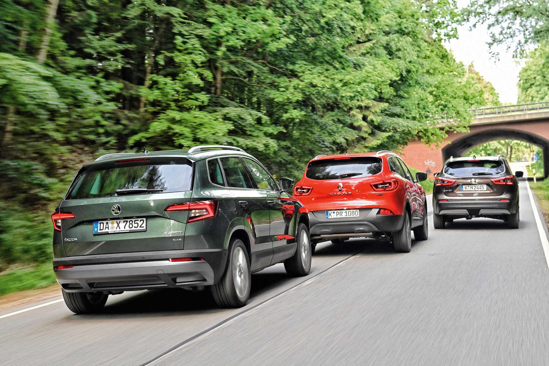 SUV-y z kapelusza: Nissan Qashqai, Renault Kadjar i Skoda Karoq