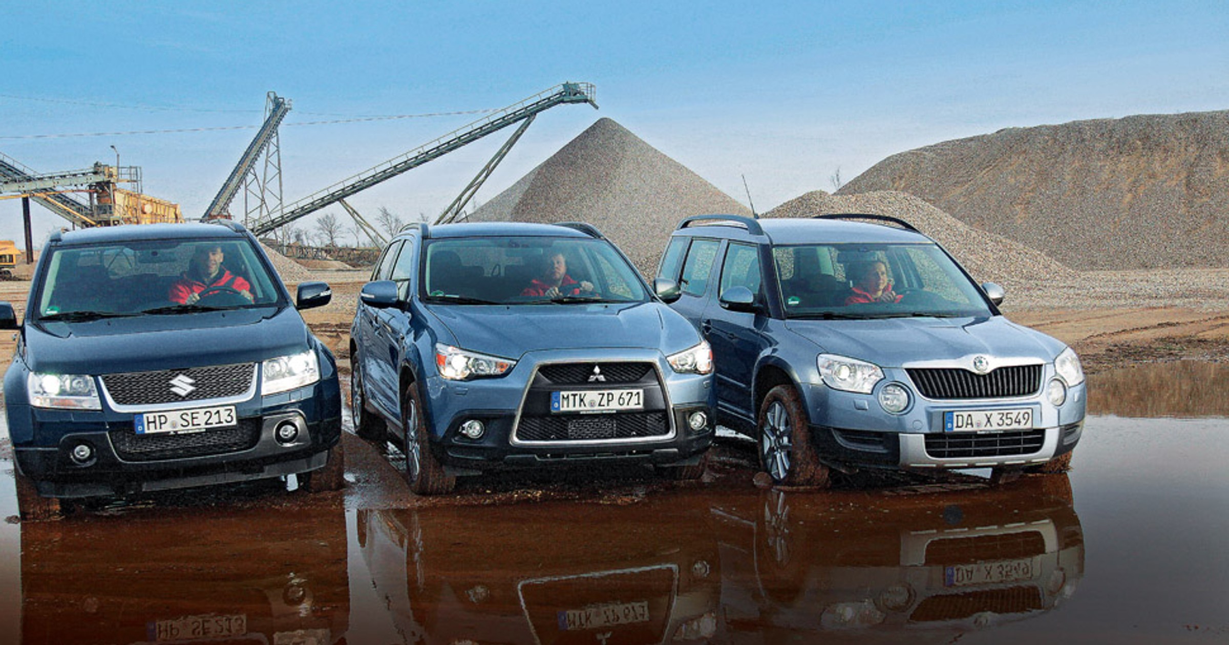 Suzuki Grand Vitara kontra Mitsubishi ASX i Skoda Yeti: kompaktowe terenówki na start
