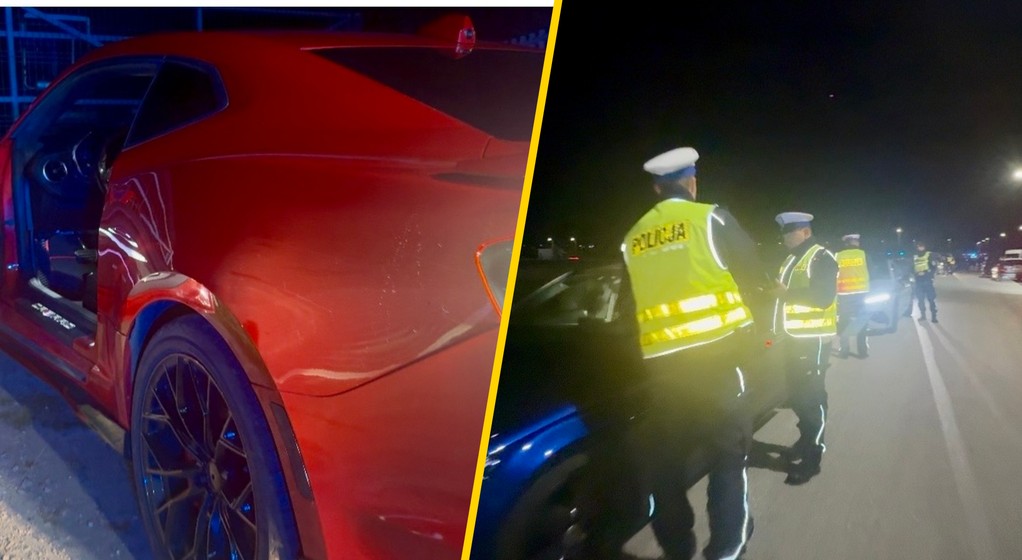 Nielegalne wyścigi samochodowe przerwane przez łódzkich policjantów