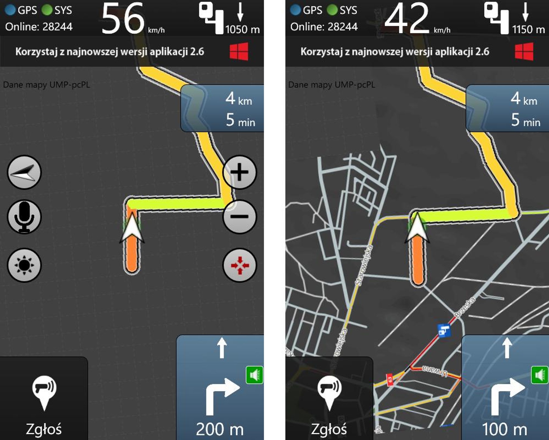 Jak prowadzi Yanosik z Windows Phone 8