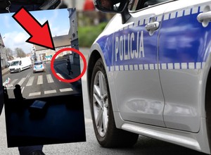 Stała przy przejściu dla pieszych, gdy podjechała policja. Najgorsze miało dopiero nastąpić [WIDEO]