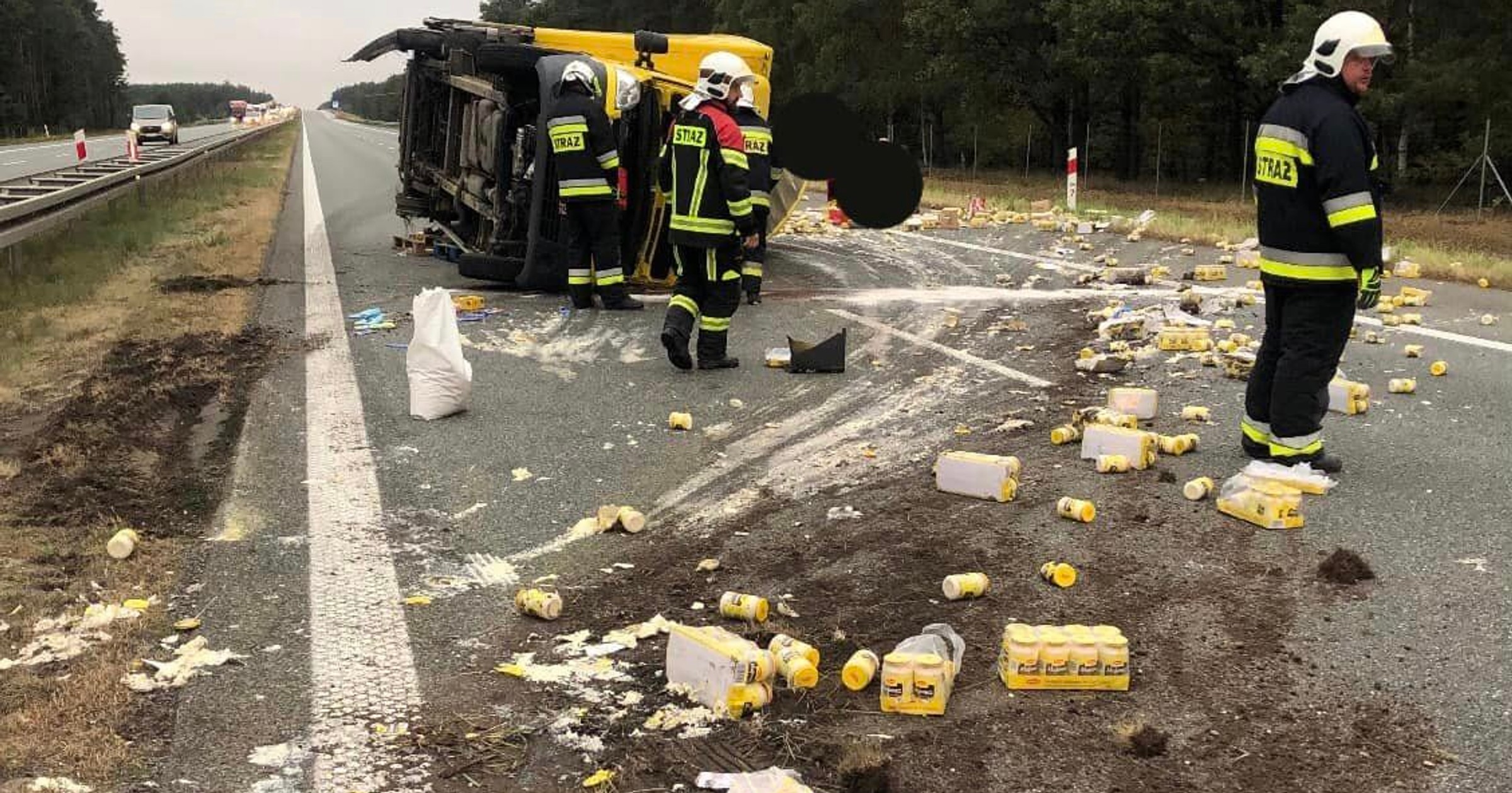 Na autostradzie A4 doszło do kuriozalnego zdarzenia. Była cała w majonezie
