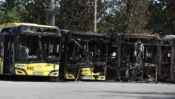 W Bytomiu spłonęło 10 autobusów. Biegły wydał opinię: "podpalenie"