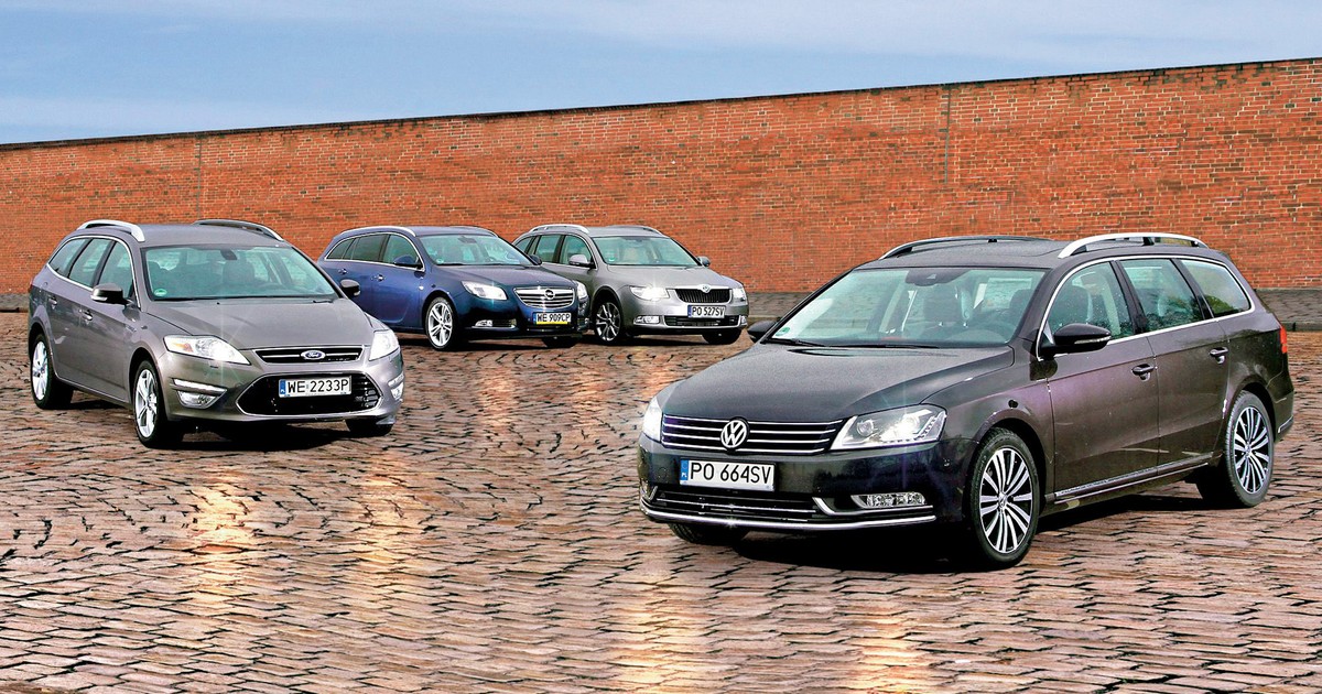 Porównanie kombi z dieslem: Ford Mondeo, Opel Insignia, Škoda Superb i VW Passat