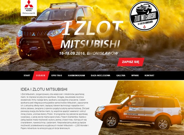 I Zlot Mitsubishi - ruszyła strona internetowa