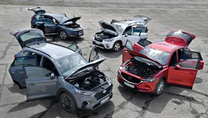 Japonia i Korea na starcie: Honda CR-V, Hyundai Tucson, Mazda CX-5 i Subaru Forester