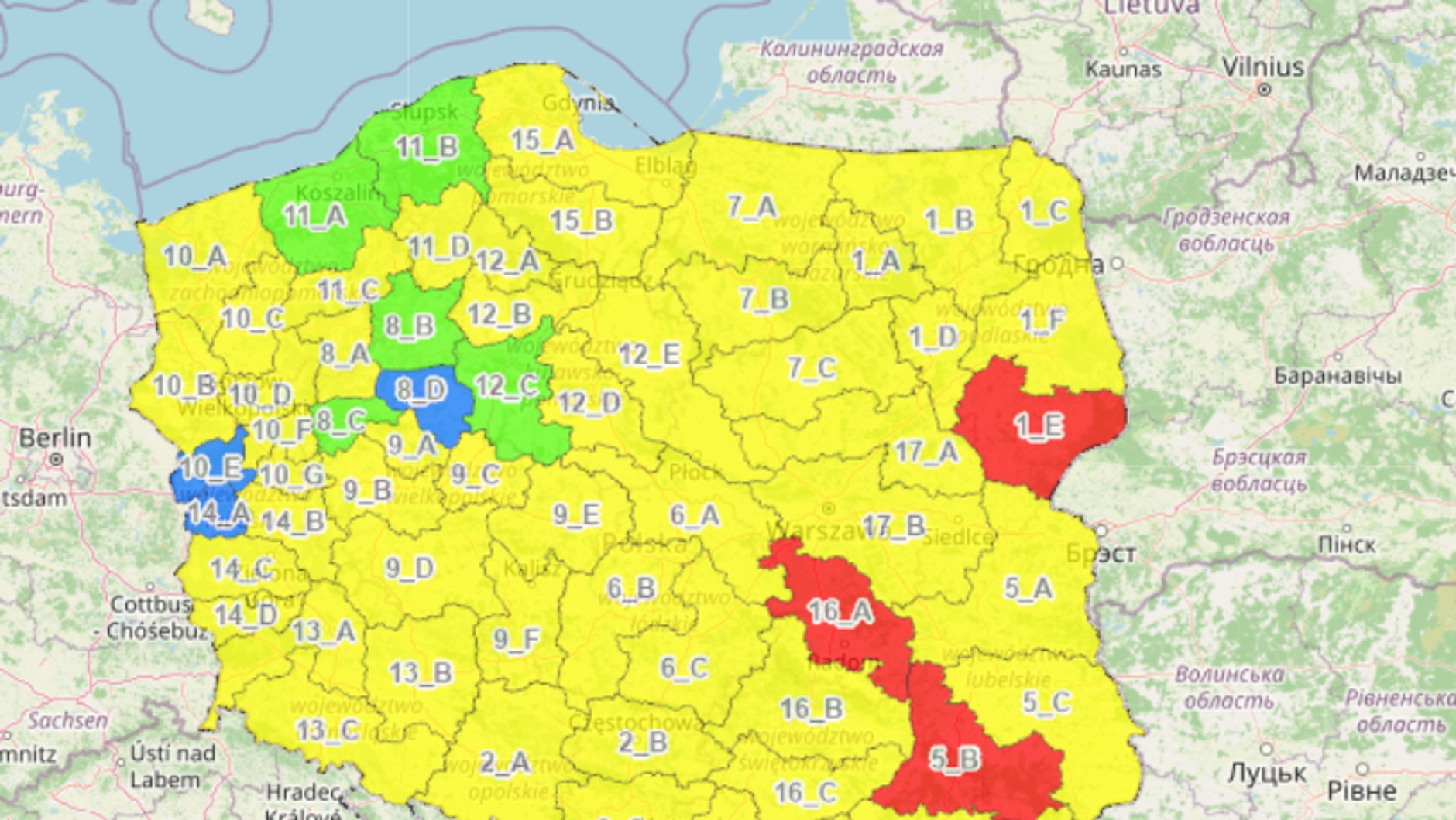 Zagrożenie pożarowe lasów 29.06.2026 r.