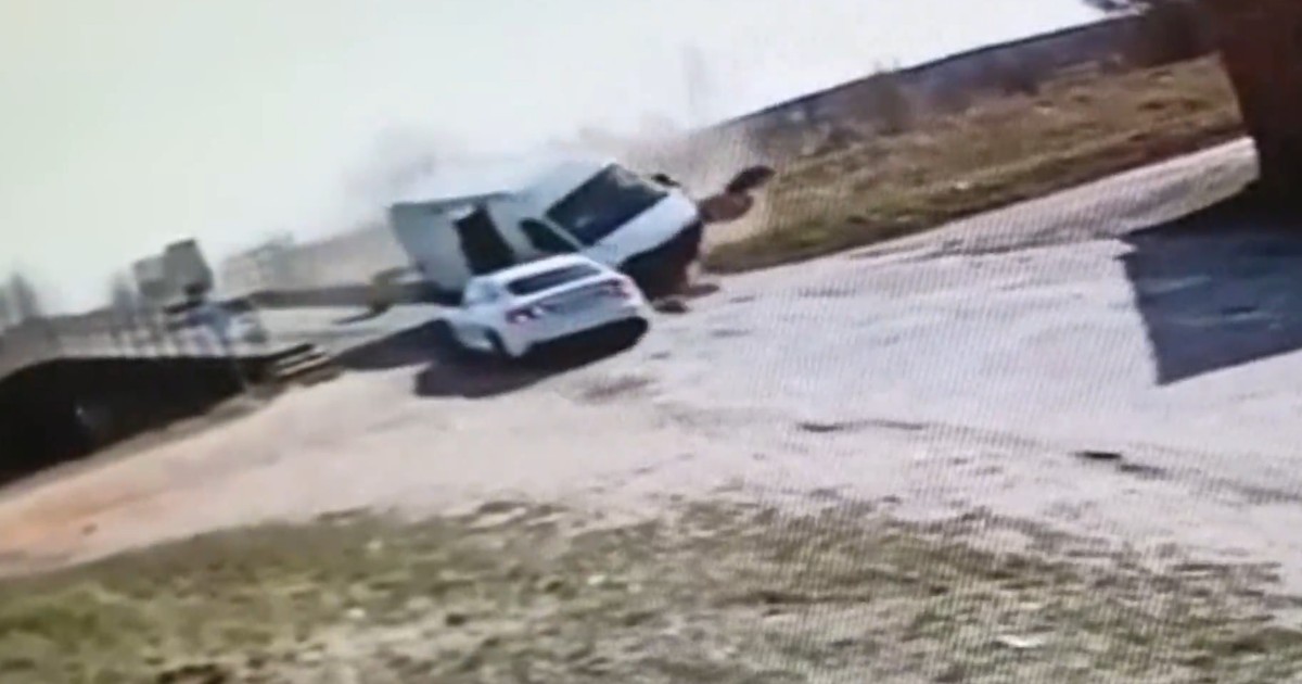 Screen z nagrania udostępnionego przez elbląską policję
