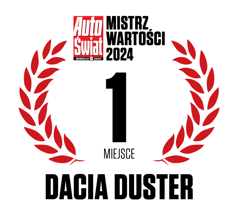 Nowa Dacia Duster z tytułem Mistrza Wartości