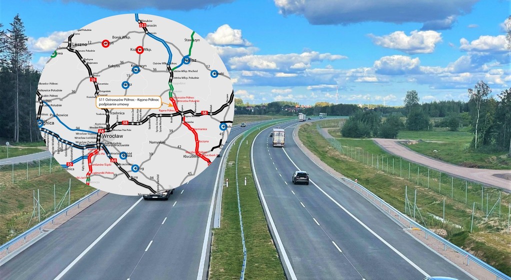 Droga S11 Ostrzeszów Północ - Kępno Północ