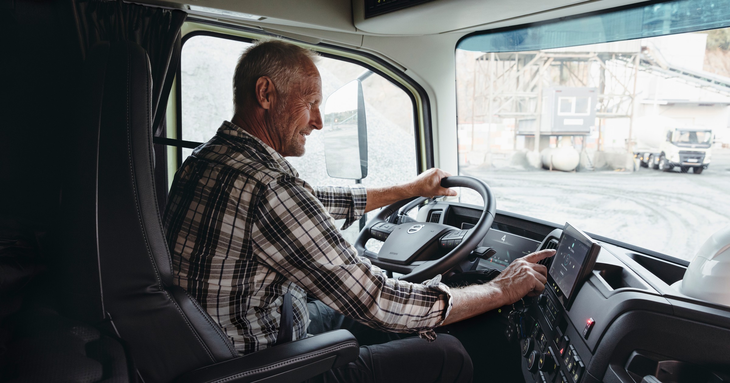 Kierowca ciężarówki Volvo
