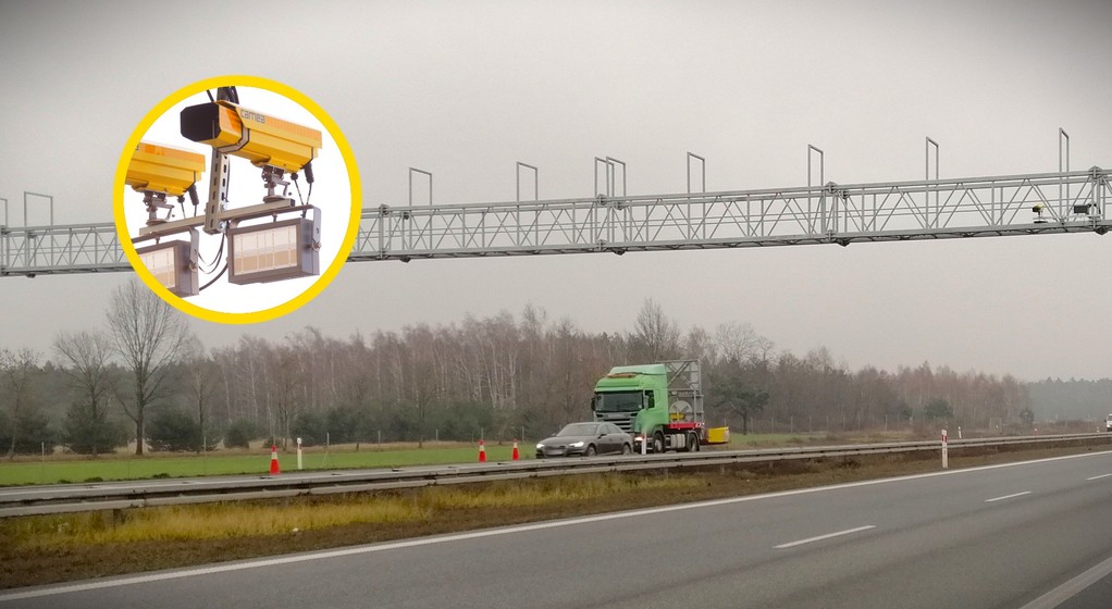 Odcinkowy pomiar prędkości na A2 Węzeł Konin Wschód - MOP Kuny w woj wielkopolskim