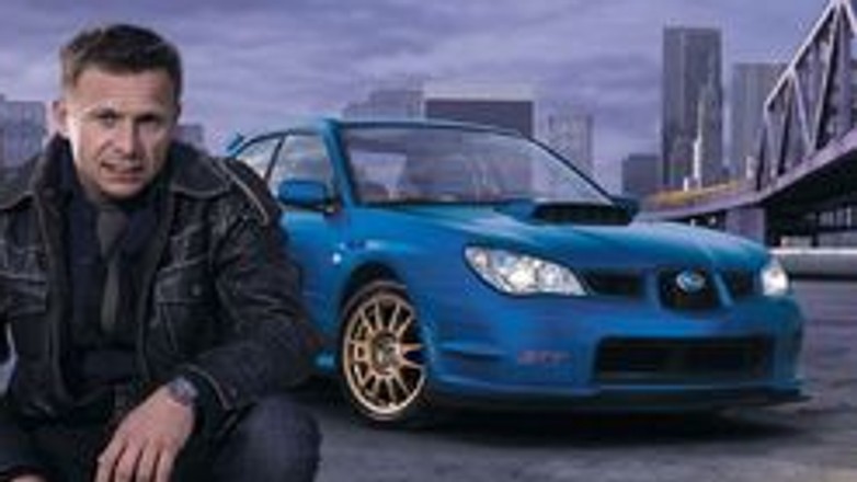 Leszek Kuzaj i jego Subaru w reklamie