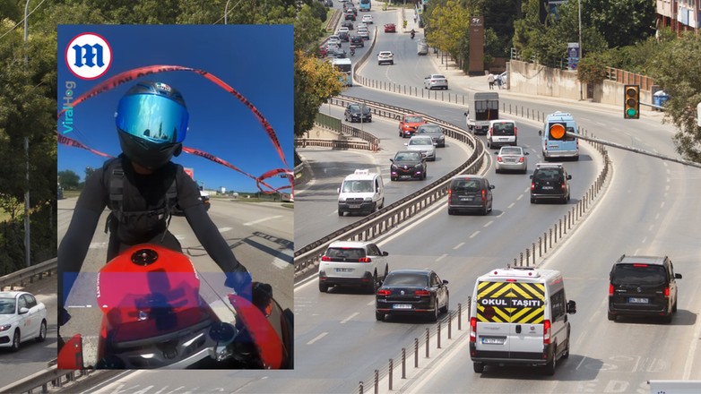 Motocyklista uchronił się przed groźnym wypadkiem dzięki refleksowi i zdecydowanemu działaniu (fot. FOTMA/Shutterstock, facebook.com/DailyMail)