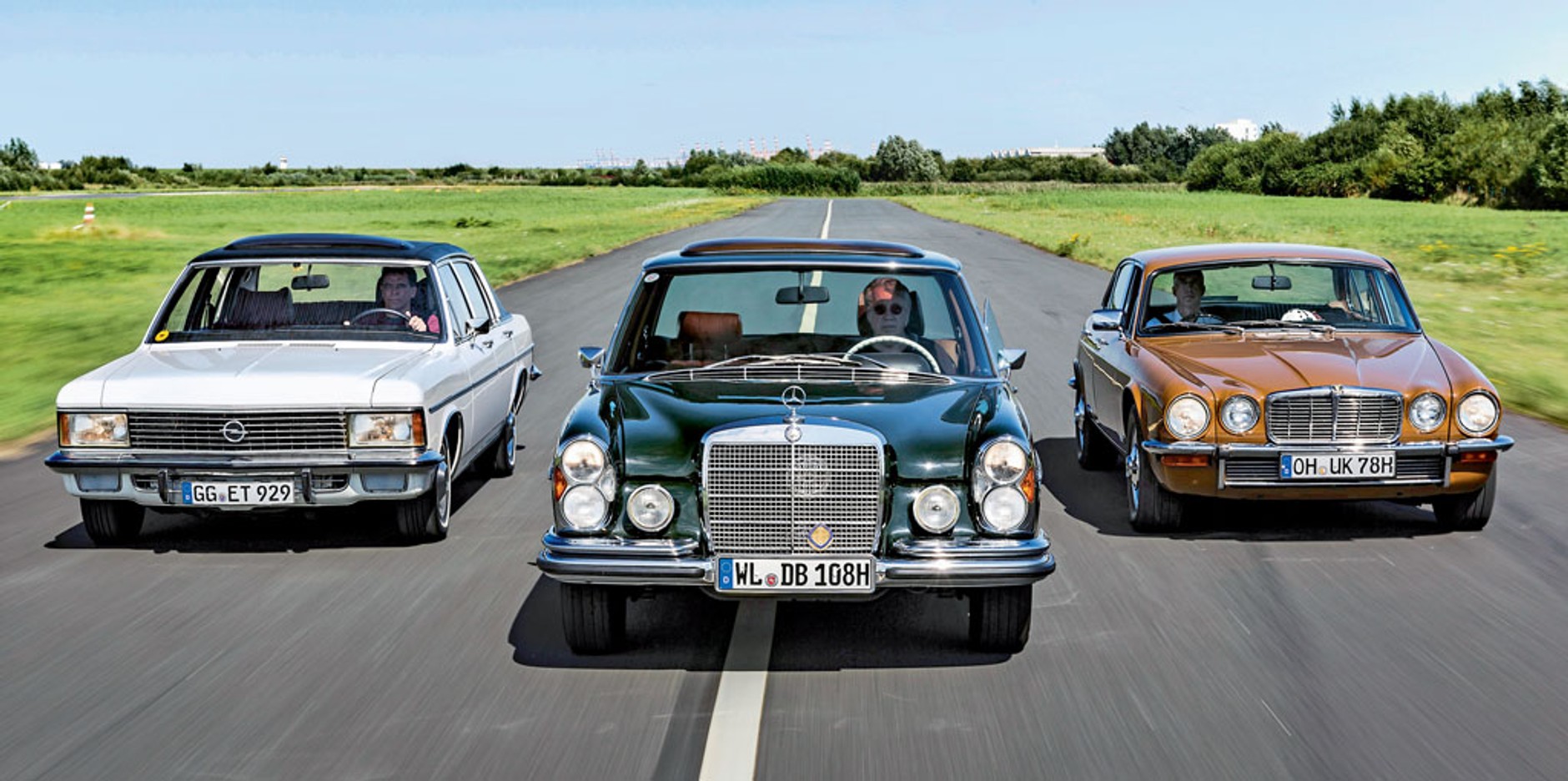Klasyki dla wymagających - Opel Admiral kontra Mercedes 280S i Jaguar XJ6