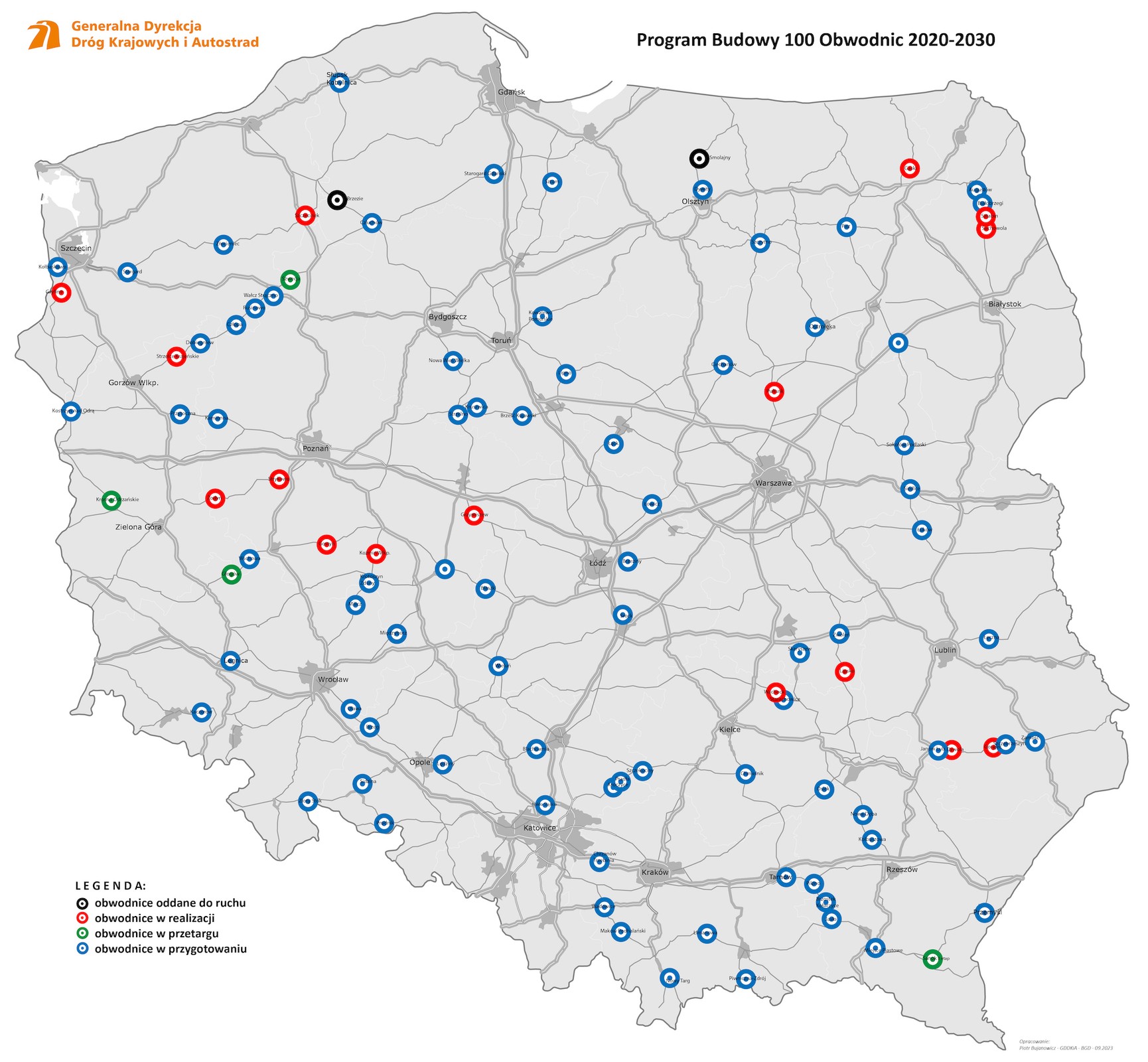 Program budowy 100 obwodnic 2020-2030
