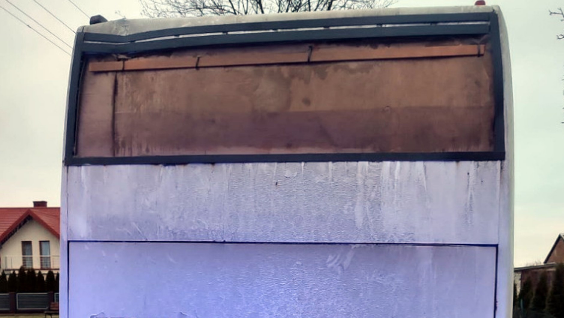 Autobus przewoźnika z Przasnysza